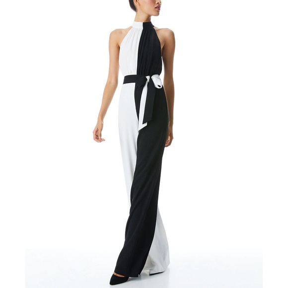 Alice + Olivia Pants & Jumpsuits Alice Olivia Thelma Black White